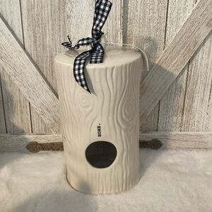 Rae Dunn Home Wood Grain Birdhouse